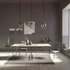 image:imageHunter  Vidria 1Light Brushed Nickel Medium Size Pendant Light Dimmable Formal Style Bell Shaped for Bedrooms Kitchens Dining Living Rooms  19112Matte Black