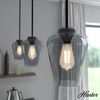 image:imageHunter  Vidria 1light Matte Black Small Pendant Light Dimmable Formal Style Bell Shaped for Bedrooms Kitchens Dining Living Rooms  19724