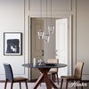 image:imageHunter  Vidria 3light Brushed Nickel Medium Size Cluster Light Dimmable Formal Style Round Shaped for Bedrooms Kitchens Dining Living Rooms  19727