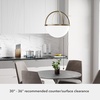 image:imageHunter  Wedgefield 4Light Alturas Gold Formal Style Dimmable Large Pendant Light for Bedrooms Kitchens Dining Living Rooms  19238