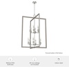 image:imageHunter  Woodburn 12light Brushed Nickel Extra Large Pendant Light Dimmable Modern Style Rectangle Shaped for Bedrooms Kitchens Dining Living Rooms  19859