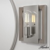 image:imageHunter  Woodburn 1Light Brushed Nickel Modern Style Dimmable Medium Size Sconce Light for Bedrooms Kitchens Foyers Bathrooms  19867