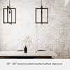 image:imageHunter  Woodburn 1light Brushed Nickel Medium Size Pendant Light Dimmable Modern Style Rectangle Shaped for Bedrooms Kitchens Dining Living Rooms  19813Noble Bronze