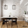 image:imageHunter  Woodburn 1light Brushed Nickel Medium Size Pendant Light Dimmable Modern Style Rectangle Shaped for Bedrooms Kitchens Dining Living Rooms  19813Noble Bronze
