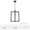 image:imageHunter  Woodburn 1light Brushed Nickel Medium Size Pendant Light Dimmable Modern Style Rectangle Shaped for Bedrooms Kitchens Dining Living Rooms  19813Noble Bronze