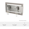 image:imageHunter  Woodburn 2Light Brushed Nickel Dimmable Medium Size Vanity Light for Bedrooms Kitchens Foyers Bathrooms  19861