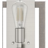 image:imageHunter  Woodburn 2light Brushed Nickel Medium Size Sconce Light Dimmable Modern Style Rectangle Shaped for Bedrooms Kitchens Foyers Bathrooms  19815