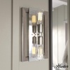 image:imageHunter  Woodburn 2light Brushed Nickel Medium Size Sconce Light Dimmable Modern Style Rectangle Shaped for Bedrooms Kitchens Foyers Bathrooms  19815