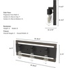image:imageHunter  Woodburn 3light Noble Bronze Medium Size Vanity Light Dimmable Rectangle Shaped for Bedrooms Kitchens Foyers Bathrooms  19864