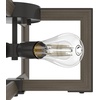 image:imageHunter  Woodburn 4Light Noble Bronze Modern Style Dimmable Large Flush Mount Light for Bedrooms Kitchens Dining Living Rooms  19818