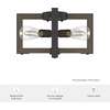 image:imageHunter  Woodburn 4Light Noble Bronze Modern Style Dimmable Large Flush Mount Light for Bedrooms Kitchens Dining Living Rooms  19818
