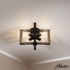 image:imageHunter  Woodburn 4Light Noble Bronze Modern Style Dimmable Large Flush Mount Light for Bedrooms Kitchens Dining Living Rooms  19818