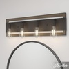 image:imageHunter  Woodburn 4Light Noble Bronze Modern Style Dimmable Medium Size Vanity Light for Bedrooms Kitchens Foyers Bathrooms  19866