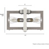 image:imageHunter  Woodburn 4light Brushed Nickel Large Flush Mount Light Dimmable Modern Style Square Shaped for Bedrooms Kitchens Dining Living Rooms  19817
