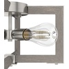 image:imageHunter  Woodburn 4light Brushed Nickel Large Flush Mount Light Dimmable Modern Style Square Shaped for Bedrooms Kitchens Dining Living Rooms  19817