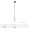 image:imageHunter  Xidane 1light Alturas Gold Mini Pendant Light Dimmable Mid Century Modern Style Globe Shaped for Bedrooms Kitchens Dining Living Rooms  19504Brushed Nickel