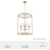 image:imageHunter  Xidane 4light Alturas Gold Medium Size Pendant Light Dimmable Mid Century Modern Style Cylinder Shaped for Bedrooms Kitchens Dining Living Rooms  19751