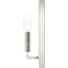 image:imageHunter  Zoanne 1light Alturas Gold Small Sconce Light Dimmable Modern Style for Bedrooms Kitchens Dining Living Rooms  19578Brushed Nickel