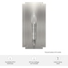image:imageHunter  Zoanne 1light Alturas Gold Small Sconce Light Dimmable Modern Style for Bedrooms Kitchens Dining Living Rooms  19578Brushed Nickel