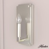 image:imageHunter  Zoanne 1light Alturas Gold Small Sconce Light Dimmable Modern Style for Bedrooms Kitchens Dining Living Rooms  19578Brushed Nickel