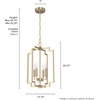 image:imageHunter  Zoanne 4Light Alturas Gold Modern Style Dimmable Medium Size Pendant Light for Bedrooms Kitchens Dining Living Rooms  19574