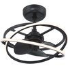 image:imageHunter 20 Cirro Fandelier Ceiling Fan LED Light Remote Matte Black  SureSpeed high velocity airflow 6speed DC motor dimming and seasonal reverse settings suit smaller spacesMatte Black