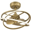 image:imageHunter 20 Cirro Fandelier Ceiling Fan LED Light Remote Matte Black  SureSpeed high velocity airflow 6speed DC motor dimming and seasonal reverse settings suit smaller spacesLuxe Gold
