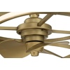 image:imageHunter 20 Cirro Fandelier Ceiling Fan LED Light Remote Matte Black  SureSpeed high velocity airflow 6speed DC motor dimming and seasonal reverse settings suit smaller spacesLuxe Gold