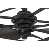 image:imageHunter 20 Cirro Fandelier Ceiling Fan LED Light Remote Matte Black  SureSpeed high velocity airflow 6speed DC motor dimming and seasonal reverse settings suit smaller spacesMatte Black