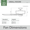 image:imageHunter 23 inch Indoor Caged Ceiling Fan with LED Lights  Farmhouse Ceiling Fan Standard Mount 4 Blades Wall Control For Bedroom Dining or Living Room or Kitchen  Fennec 50724 Noble Bronze