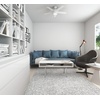 image:imageHunter 46 inch Indoor Ceiling Fan with LED Light  Ceiling Fan with Pull Chain For Bedroom Living Room or Kitchen Standard Mount No Remote 5 Blades  Anslee 59267 Matte Silver  Standard Mount Pull Chain 5 Blades For Bedroom Living Room Kitchen 59267Fresh White finish