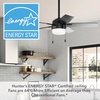 image:imageHunter 52 Anisten ENERGY STAR Ceiling Fan Light Pull Chain Fresh White  ENERGY STAR fan is 64 more efficient with DuraLight lens and 3D setup guide for bedrooms offices or living roomsMatte Black