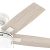 image:imageHunter 52 Anisten ENERGY STAR Ceiling Fan Light Pull Chain Fresh White  ENERGY STAR fan is 64 more efficient with DuraLight lens and 3D setup guide for bedrooms offices or living roomsFresh White
