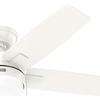 image:imageHunter 52 Anisten ENERGY STAR Ceiling Fan Light Pull Chain Fresh White  ENERGY STAR fan is 64 more efficient with DuraLight lens and 3D setup guide for bedrooms offices or living roomsFresh White
