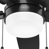 image:imageHunter 52 Anisten ENERGY STAR Ceiling Fan Light Pull Chain Fresh White  ENERGY STAR fan is 64 more efficient with DuraLight lens and 3D setup guide for bedrooms offices or living roomsMatte Black