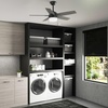 image:imageHunter 52 Anisten ENERGY STAR Ceiling Fan Light Pull Chain Fresh White  ENERGY STAR fan is 64 more efficient with DuraLight lens and 3D setup guide for bedrooms offices or living roomsMatte Black