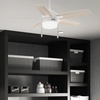 image:imageHunter 52 Anisten ENERGY STAR Ceiling Fan Light Pull Chain Fresh White  ENERGY STAR fan is 64 more efficient with DuraLight lens and 3D setup guide for bedrooms offices or living roomsFresh White