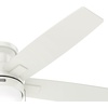 image:imageHunter 52 Anisten Low Profile Ceiling Fan Light Pull Chain Matte Black  Lowprofile housing fits rooms with lower ceilings WhisperWind motor 2 A15 LED bulbs and pull chains for indoor spacesFresh White