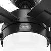 image:imageHunter 52 inch Indoor Ceiling Fan with LED Light  White Ceiling Fan with Pull Chain for Bedroom or Living Room Standard Mount No Remote 5 Blades Includes Bulbs  Anisten 52487 Fresh White  Standard Mount Pull Chain 5 Blades For Bedroom Living Room Includes Bulbs 52487Matte Black