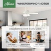 image:imageHunter 52 inch Indoor Ceiling Fan with LED Light  White Ceiling Fan with Pull Chain for Bedroom or Living Room Standard Mount No Remote 5 Blades Includes Bulbs  Anisten 52487 Fresh White  Standard Mount Pull Chain 5 Blades For Bedroom Living Room Includes Bulbs 52487Fresh White