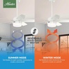 image:imageHunter 52 inch Indoor Ceiling Fan with LED Light  White Ceiling Fan with Pull Chain for Bedroom or Living Room Standard Mount No Remote 5 Blades Includes Bulbs  Anisten 52487 Fresh White  Standard Mount Pull Chain 5 Blades For Bedroom Living Room Includes Bulbs 52487Fresh White