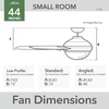 image:imageHunter 52 inch Indoor Ceiling Fan with LED Light  White Ceiling Fan with Pull Chain for Bedroom or Living Room Standard Mount No Remote 5 Blades Includes Bulbs  Anisten 52487 Fresh White  Standard Mount Pull Chain 5 Blades For Bedroom Living Room Includes Bulbs 52487Fresh White