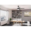image:imageHunter 52 inch Indoor Ceiling Fan with LED Light  White Ceiling Fan with Pull Chain for Bedroom or Living Room Standard Mount No Remote 5 Blades Includes Bulbs  Anisten 52487 Fresh White  Standard Mount Pull Chain 5 Blades For Bedroom Living Room Includes Bulbs 52487Matte Black