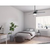 image:imageHunter 52 inch Indoor Ceiling Fan with LED Light  White Ceiling Fan with Pull Chain for Bedroom or Living Room Standard Mount No Remote 5 Blades Includes Bulbs  Anisten 52487 Fresh White  Standard Mount Pull Chain 5 Blades For Bedroom Living Room Includes Bulbs 52487Matte Black