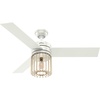 image:imageHunter 52 inch Indoor Ceiling Fan with LED Light and Remote Control  Modern White Ceiling Fan Standard Mount 3 Blades For Bedroom Living Room or Kitchen Quiet  Ronan 59238 Fresh WhiteFresh White