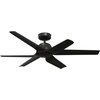 image:imageHunter 52 inch IndoorOutdoor Ceiling Fan and Remote Control AirStack Fresh White Ceiling Fan 6 Speed DC Motor ENERGY STAR 50434 for Patios Bedrooms or Living Rooms Matte Black 52 inchMatte Black