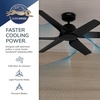 image:imageHunter 52 inch IndoorOutdoor Ceiling Fan and Remote Control AirStack Fresh White Ceiling Fan 6 Speed DC Motor ENERGY STAR 50434 for Patios Bedrooms or Living Rooms Matte Black 52 inchMatte Black