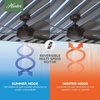 image:imageHunter 52 inch Jetty Matte Black Wet Rated Ceiling Fan and Wall Control  No Light Standard Mount Wall Control 6 Blades For Living Room Patio Porch Garage 51731Noble Bronze
