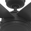 image:imageHunter 52 inch Jetty Matte Black Wet Rated Ceiling Fan and Wall Control  No Light Standard Mount Wall Control 6 Blades For Living Room Patio Porch Garage 51731Matte Black