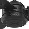 image:imageHunter 52 inch Outdoor or Indoor Ceiling Fan amp Remote  Black Ceiling Fan without Light For Patio Porch Garage or Living Room Standard Mount 3 Blades Pull Chain  Cassius 59264 Matte Black